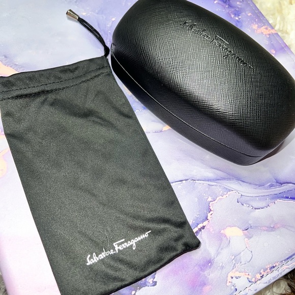 Salvatore Ferragamo Black Oval Sunglasses - Picture 10 of 10